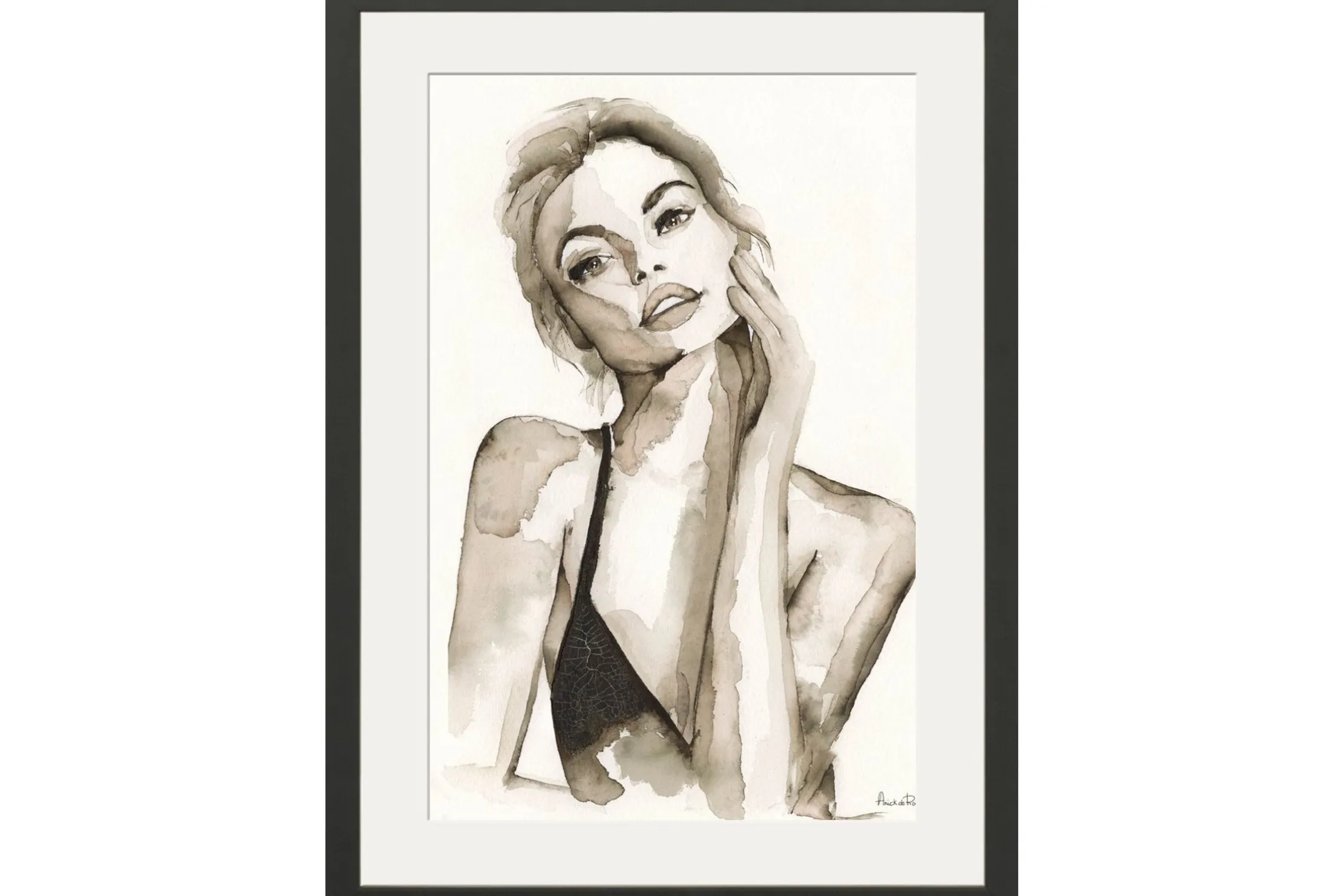 Art Print A Womans Face