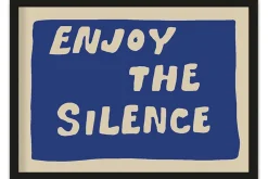 Art Print Blue Enjoy the Silence