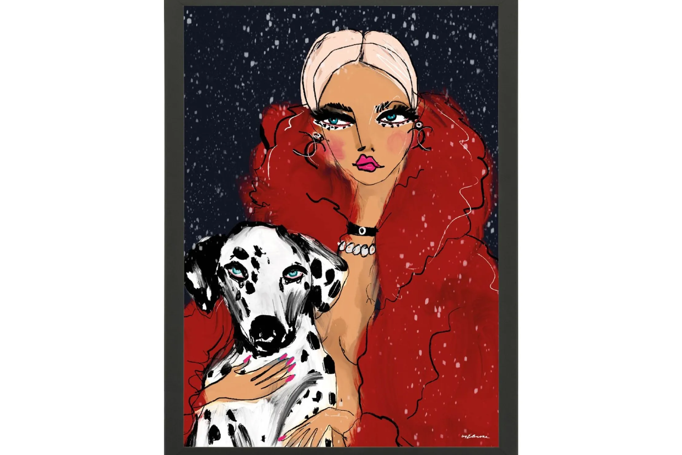 Art Print Dotted Doggy
