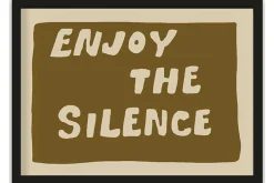 Art Print Green Enjoy the Silence