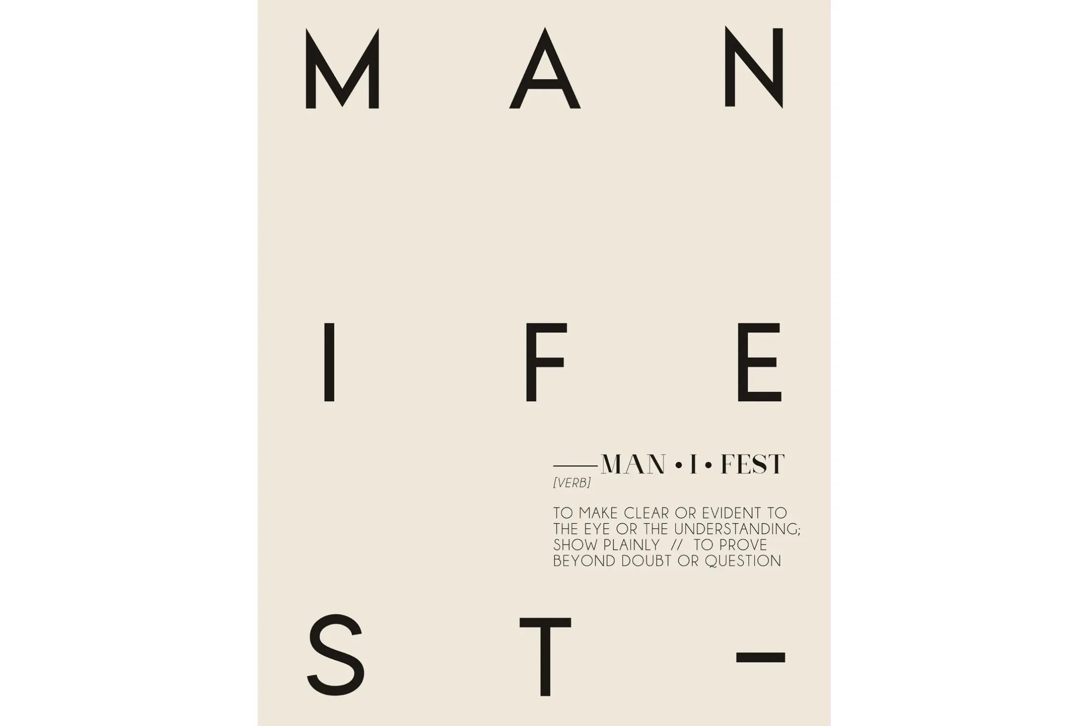 Art Print Manifest FA-305