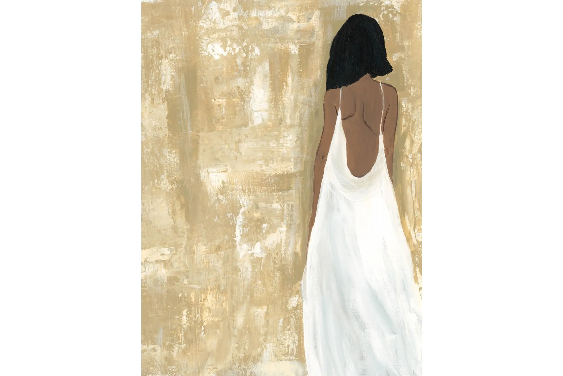 Art Print She Opened Her Heart