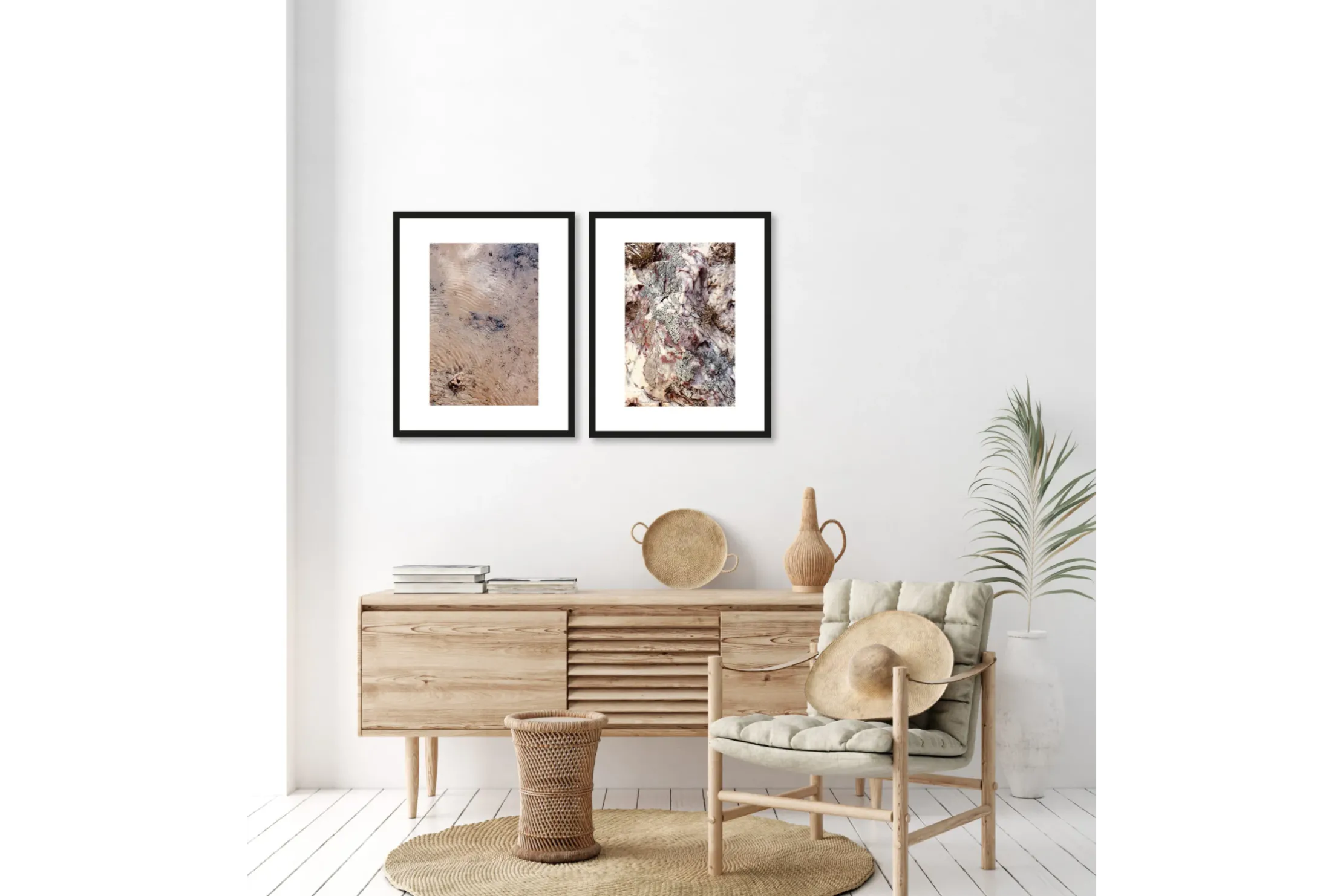 Art Print Stone Plants