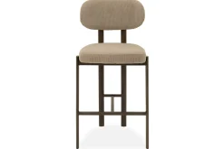 Barkruk Wave Beige - Anodic Brown Rivano