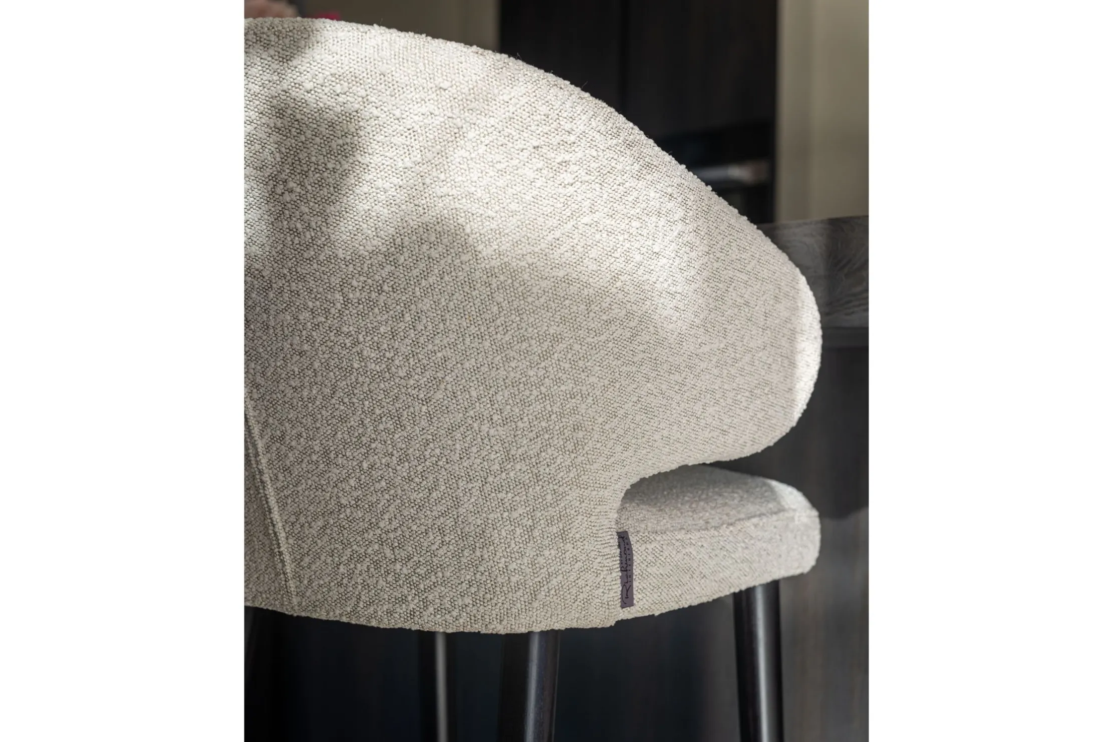 Barstoel 210675 White Bouclé Indigo