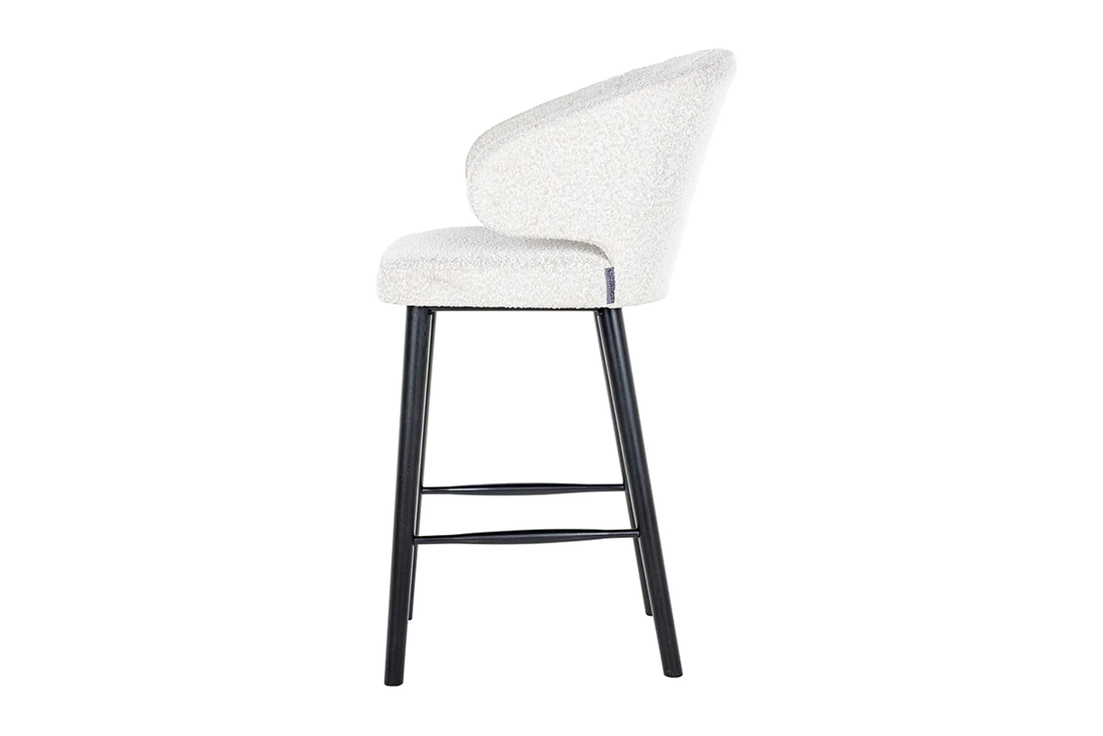 Barstoel 210675 White Bouclé Indigo