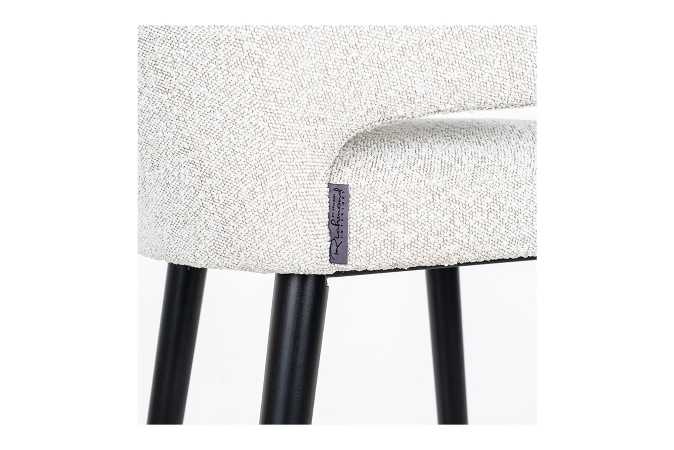 Barstoel 210675 White Bouclé Indigo