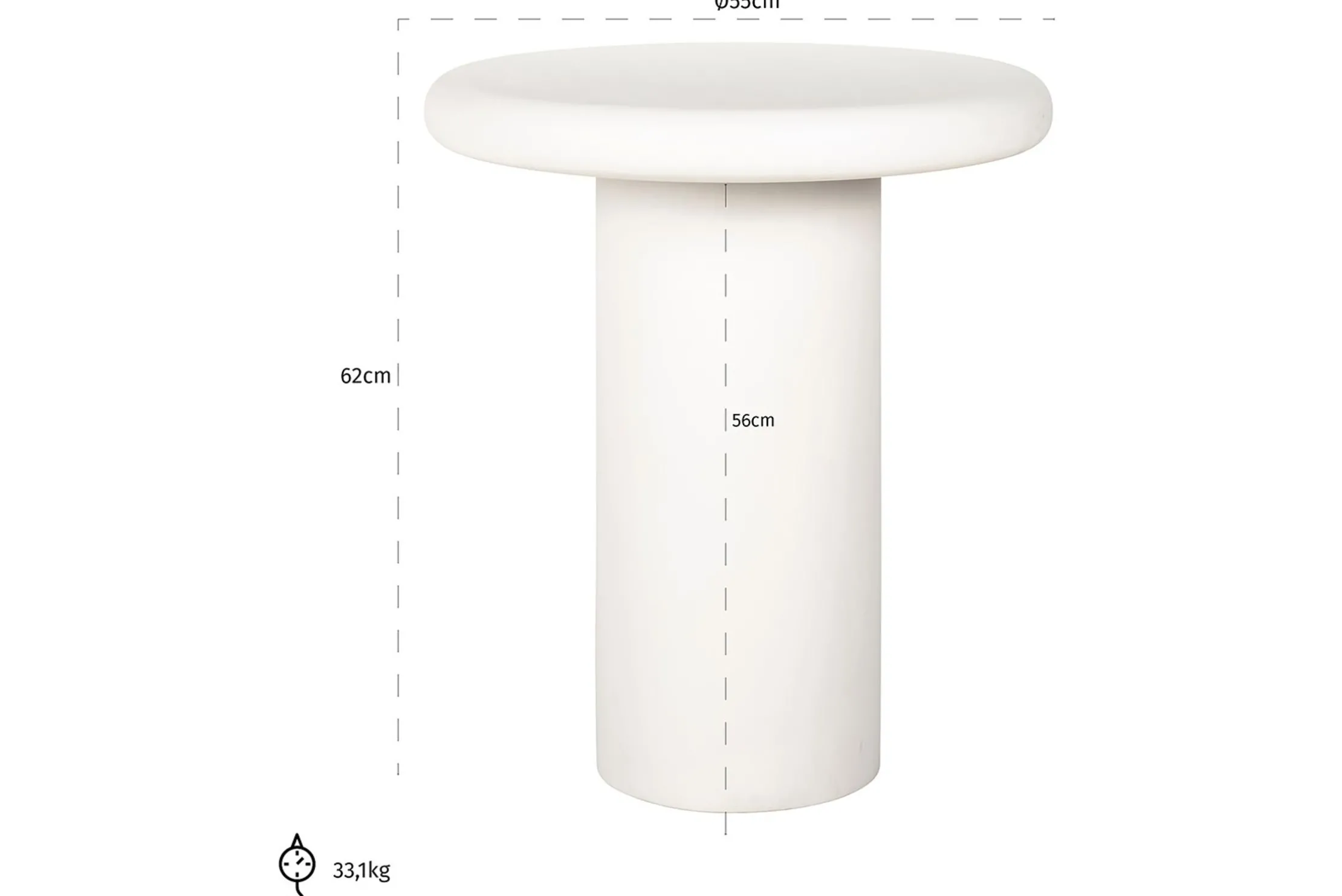 Bijzettafel 211686 Bloomstone
