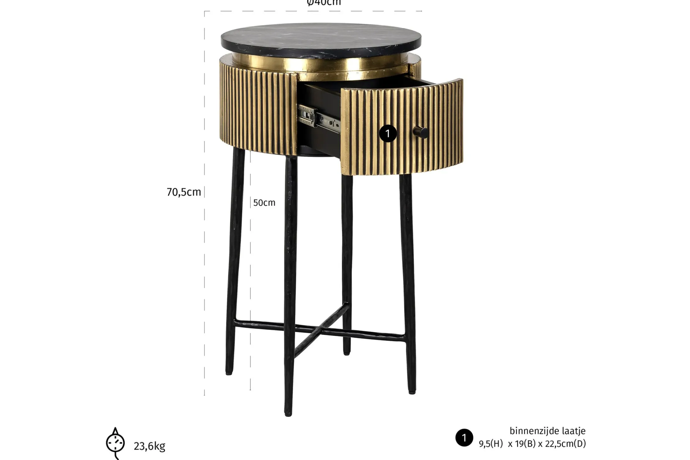 Bijzettafel 211717 Ironville