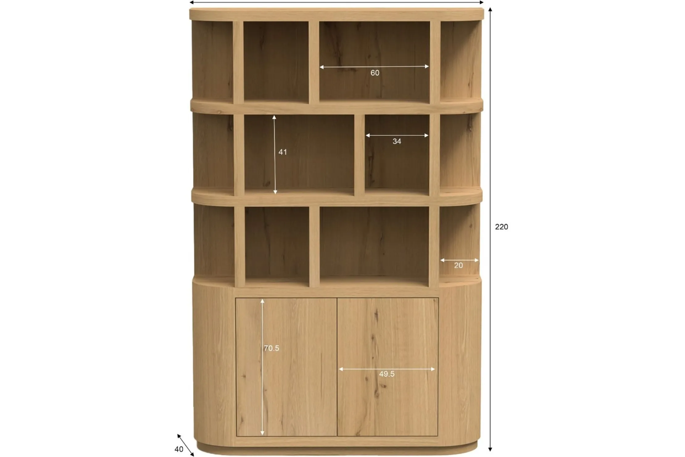 Boekenkast Novero