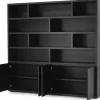 Boekenkast zwart Velori