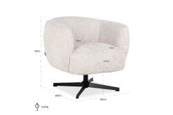Draaifauteuil 211807