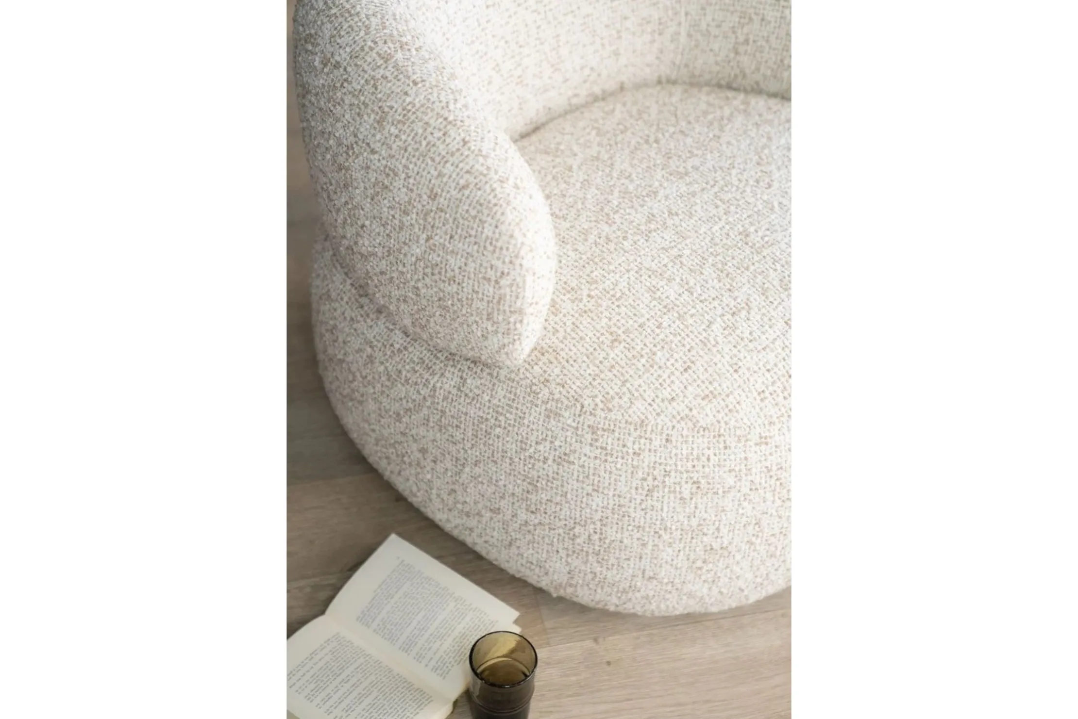 Draaifauteuil Beige 96107 Maeve