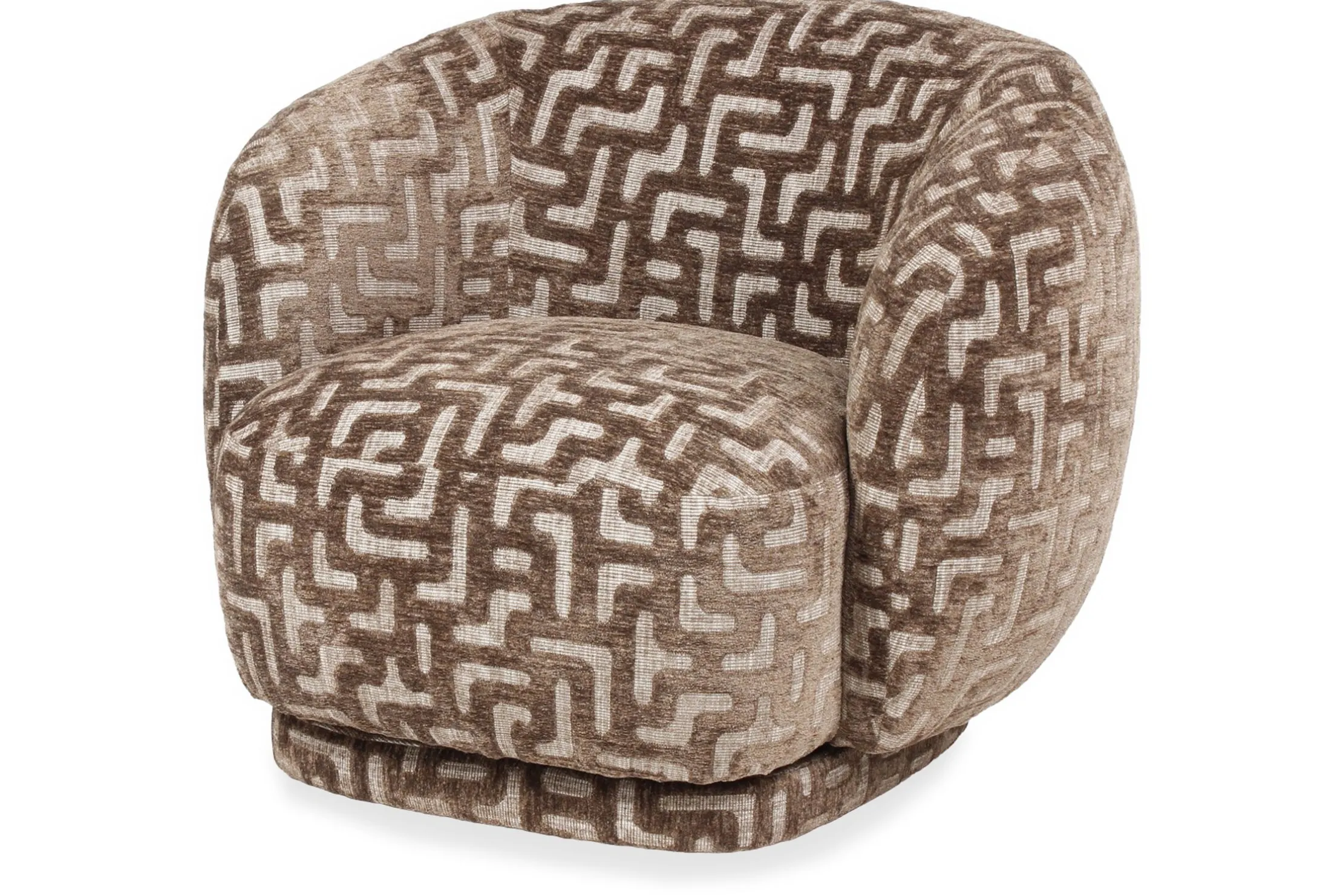 Draaifauteuil 216058 Brown Labyrinth Negreslo