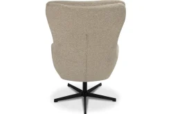 Draaifauteuil met hocker Naturel CH-73.051 Malmo