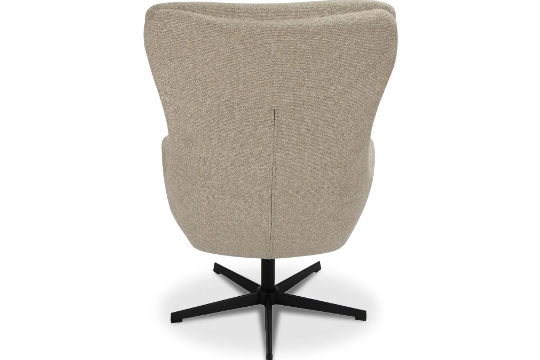 Draaifauteuil met hocker Naturel CH-73.051 Malmo