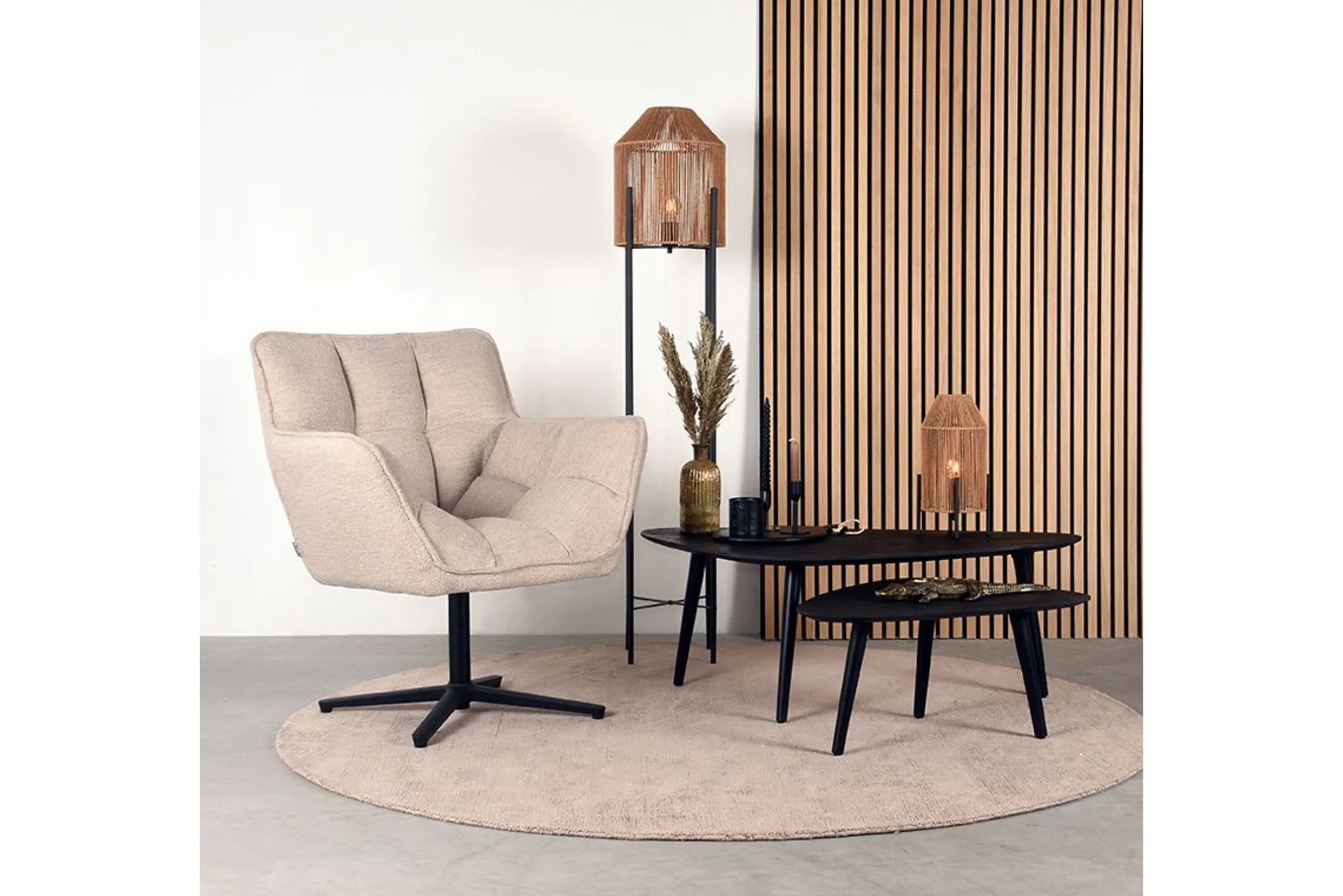Draaifauteuil Naturel IH-50.203 Ian