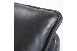 Draaifauteuil - zwart boho leder | 95939 Sven