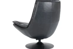 Draaifauteuil - zwart boho leder | 95939 Sven