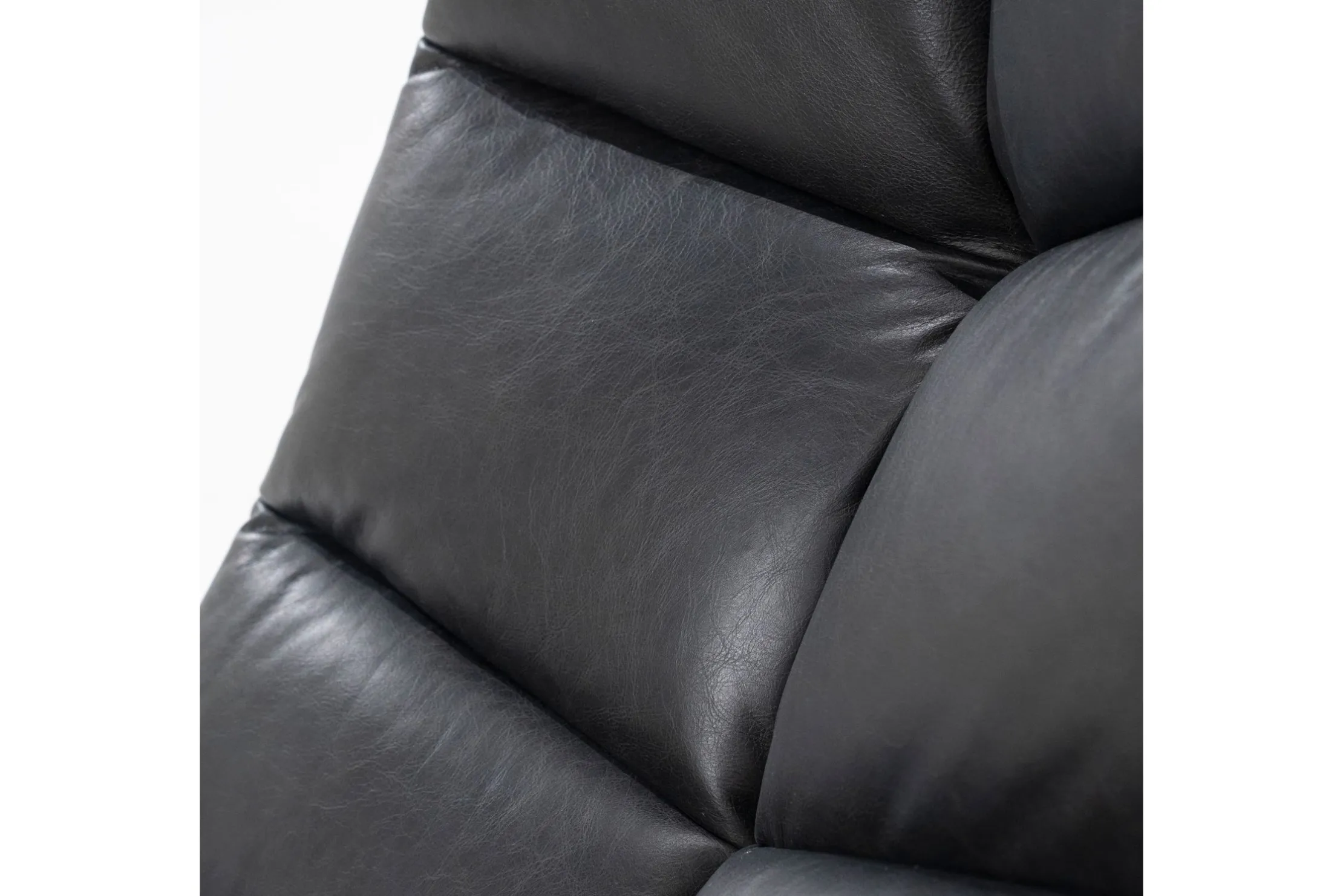Draaifauteuil - zwart boho leder | 95939 Sven