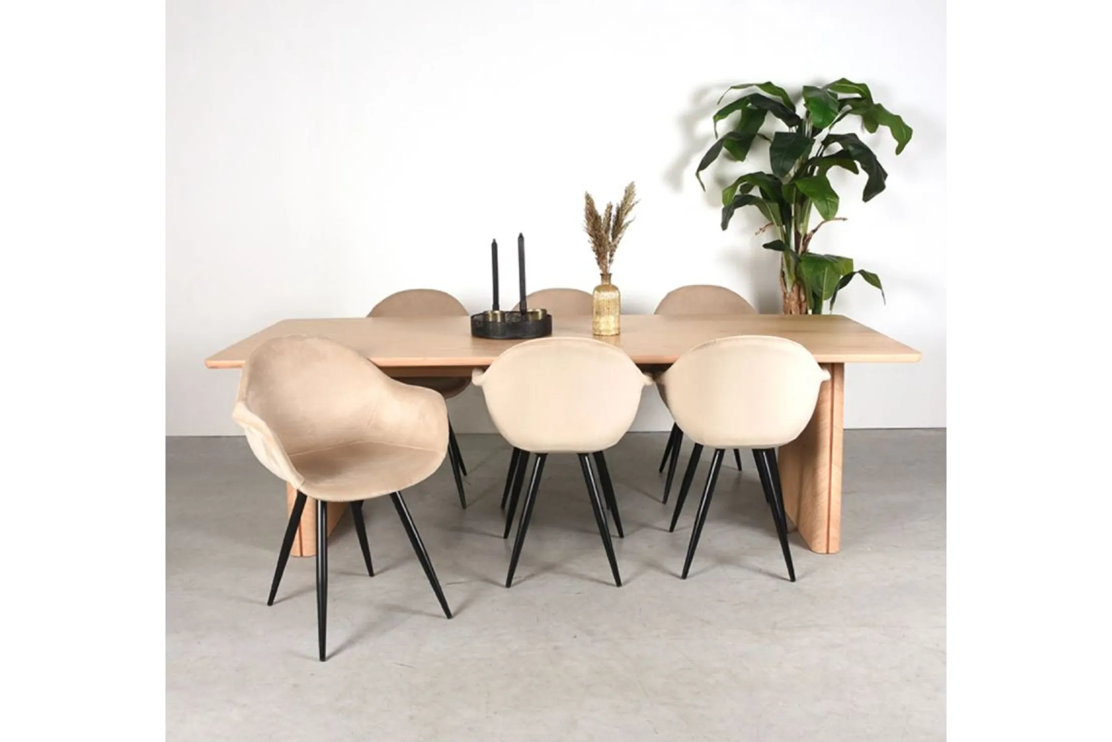 Eetkamertafel Naturel Jule