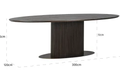 Eettafel ovaal 211261 Luxor