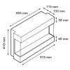 Elektrische 3D LED Inzethaard 90 Levico