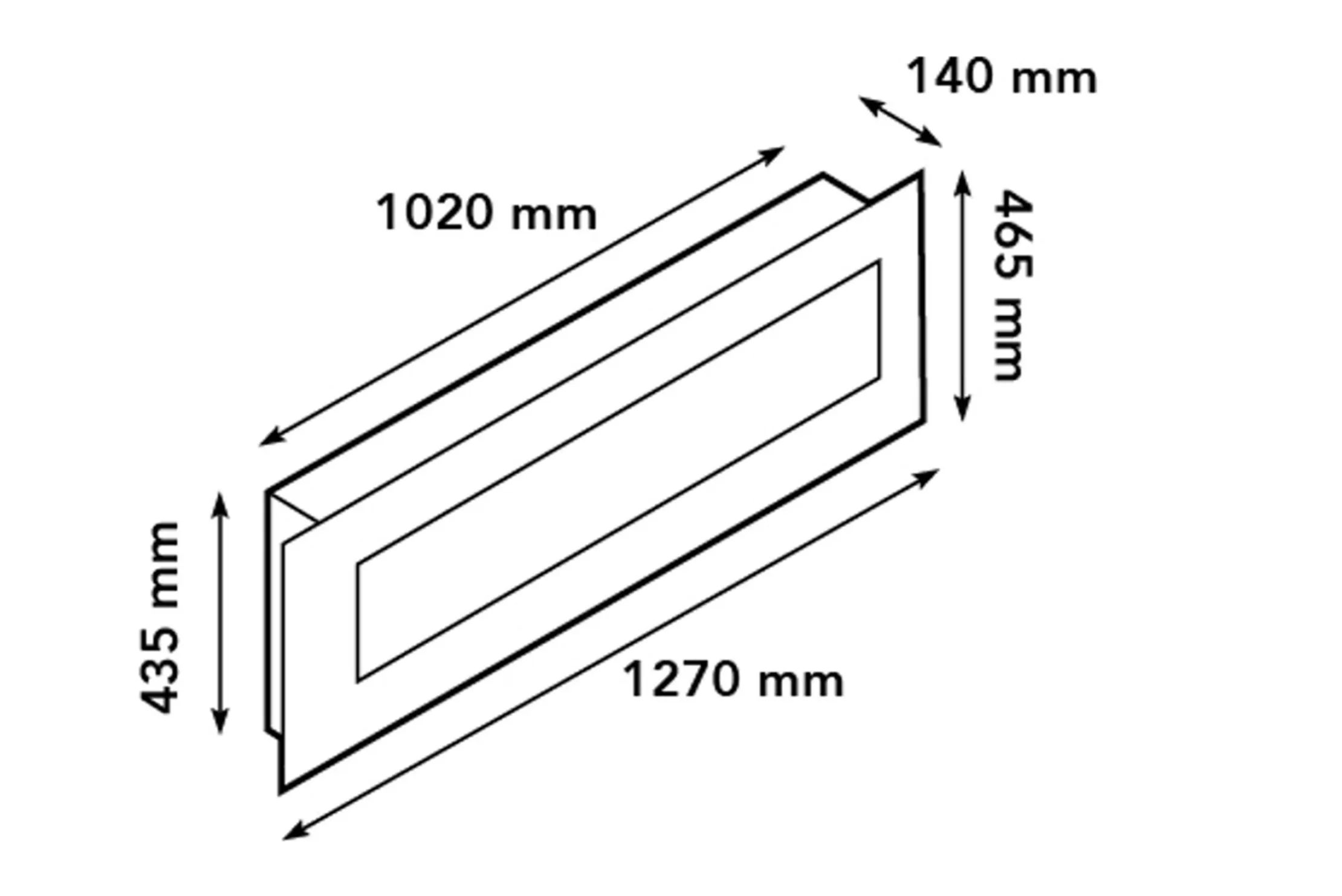 Elektrische wandhaard 130 Trivero