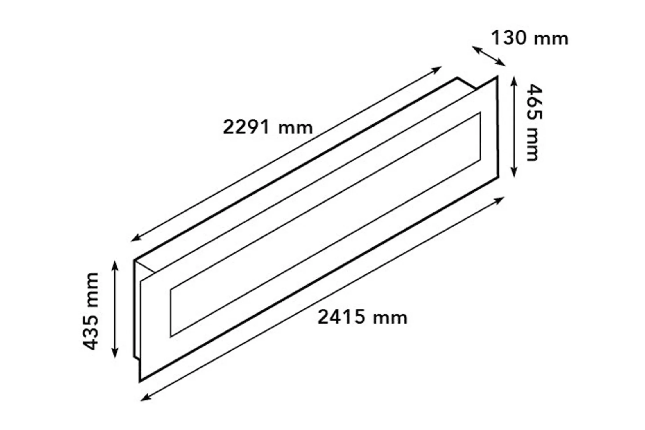 Elektrische wandhaard 240 Trivero