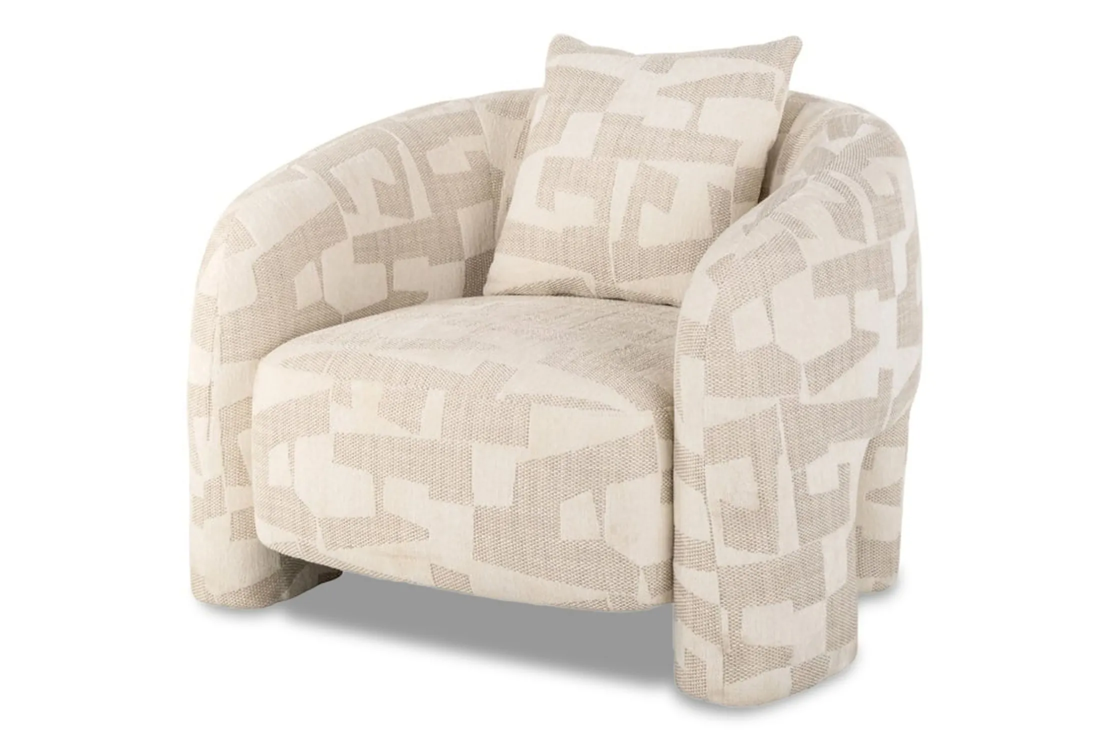 Fauteuil 213400 Beige Graffic Tuscany