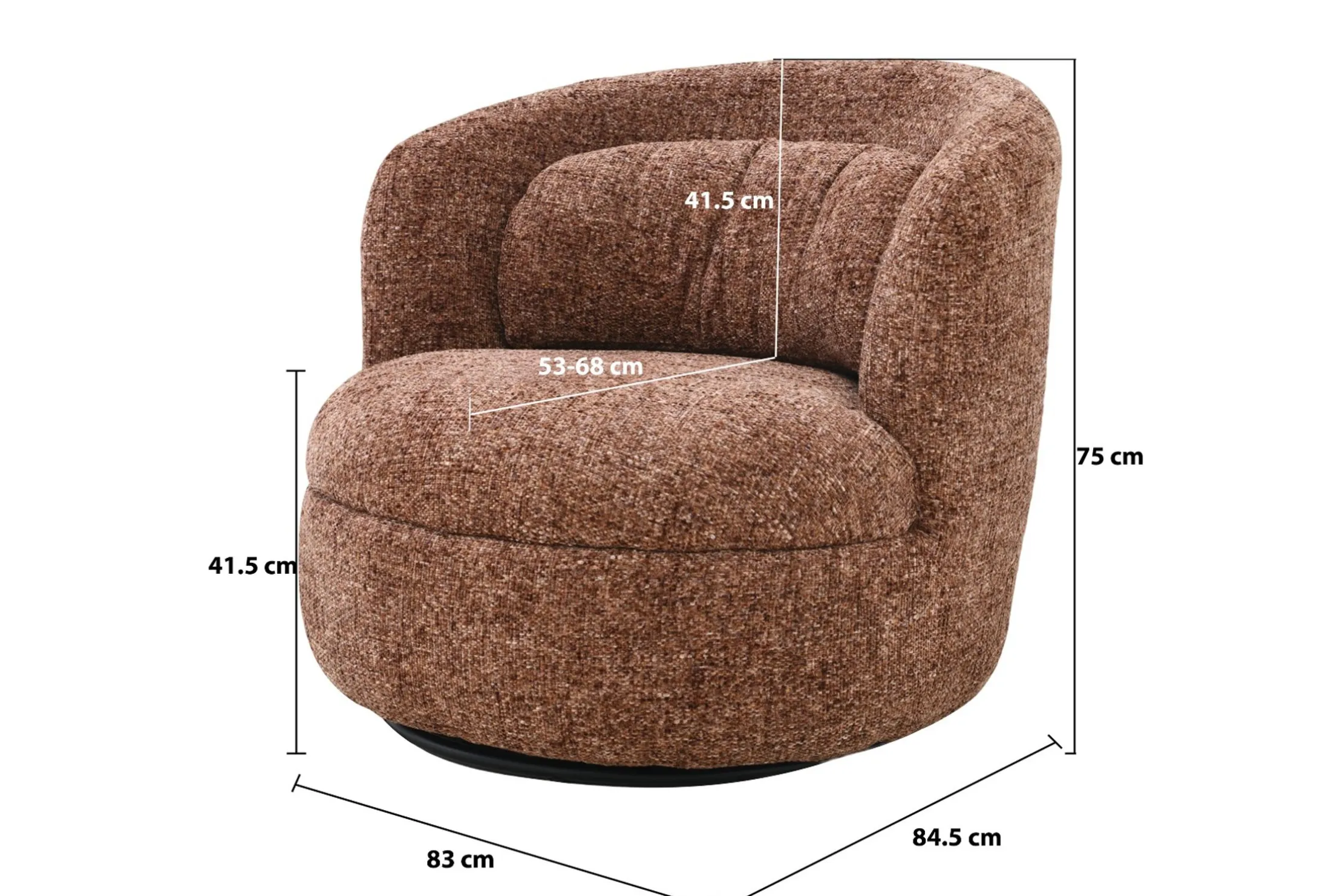 Fauteuil Bordeaux Britt