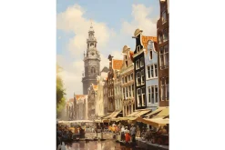 Glasschilderij Amsterdam