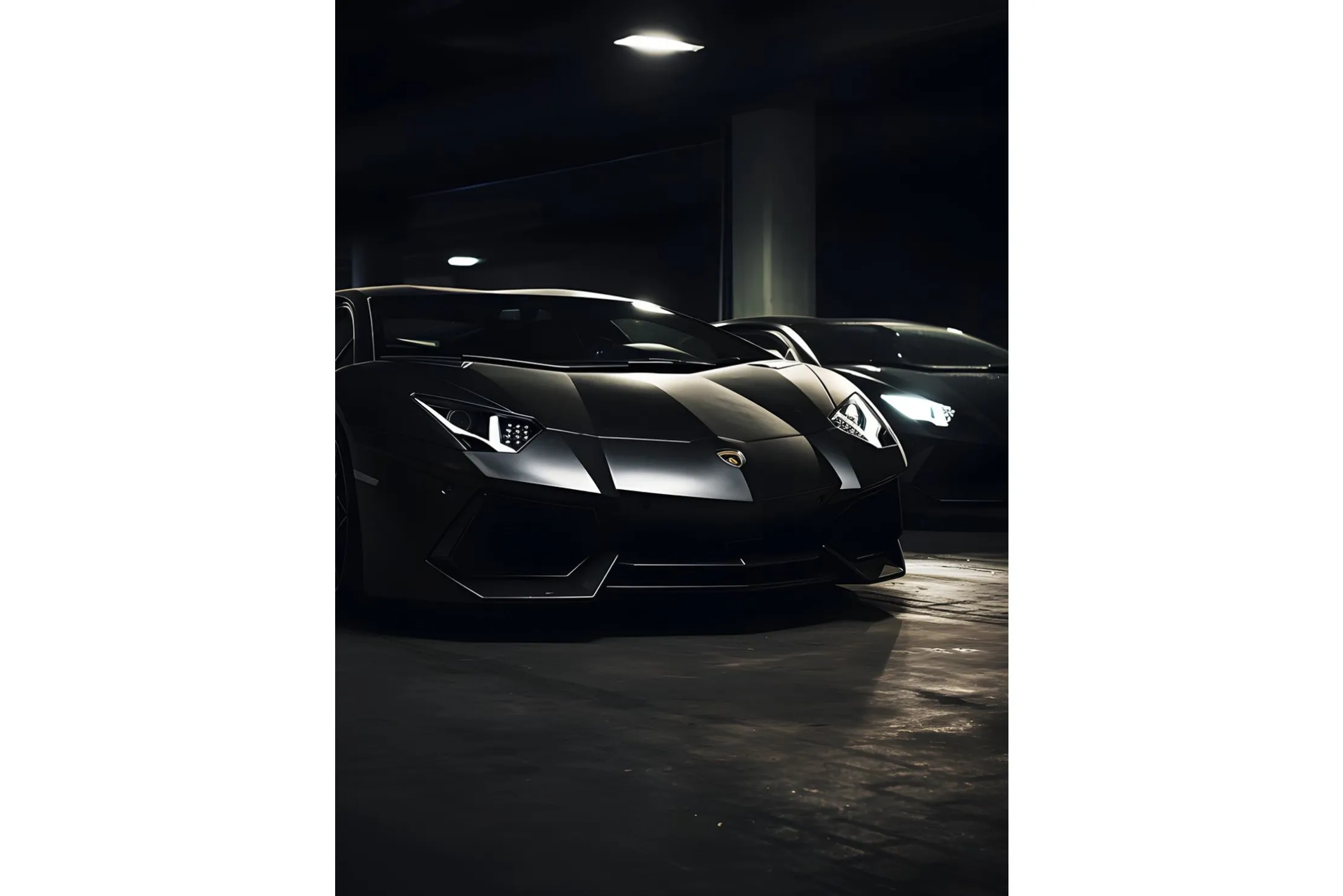 Glasschilderij Luxury Garage