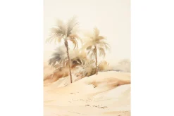 Glasschilderij Palm Dust