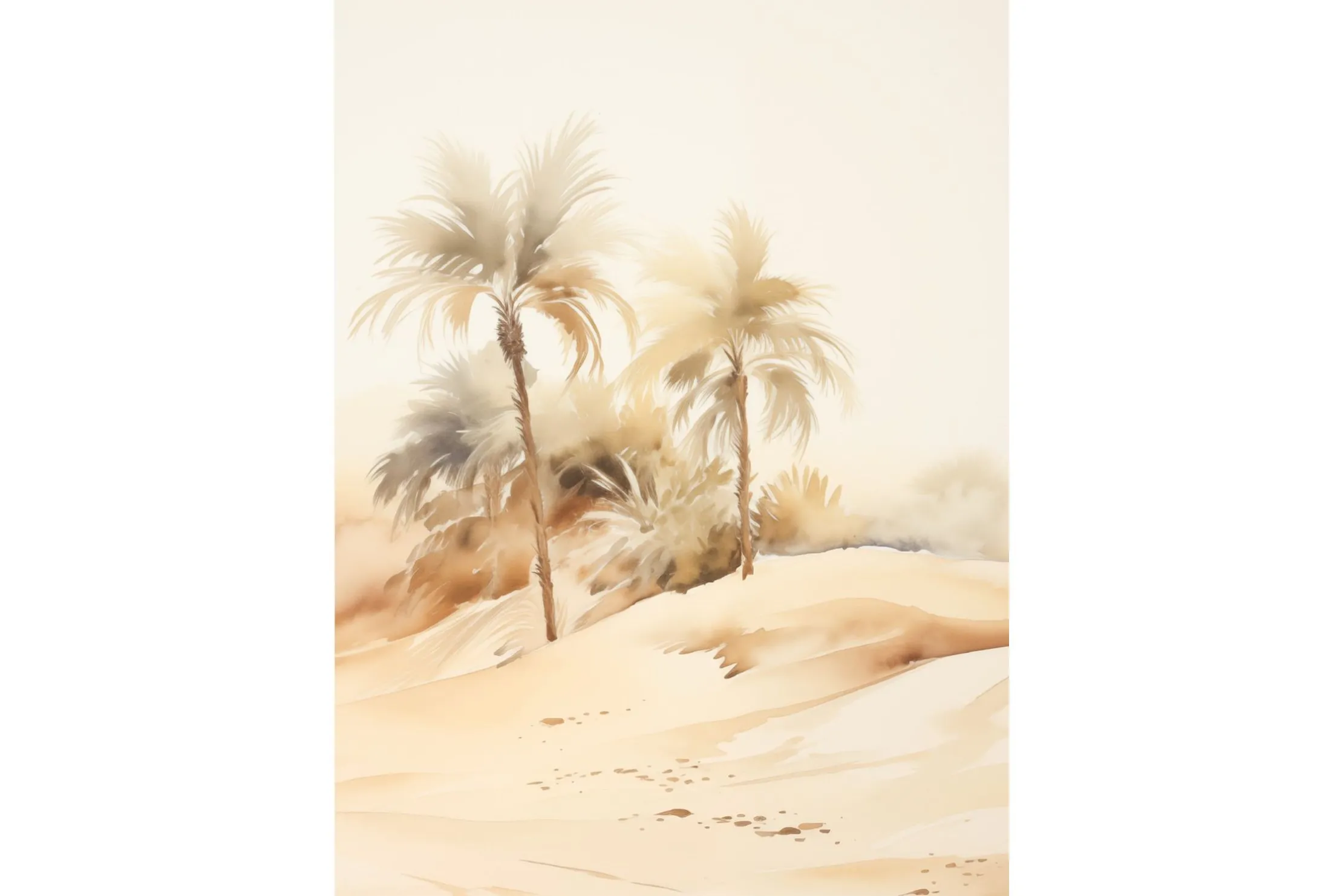 Glasschilderij Palm Dust
