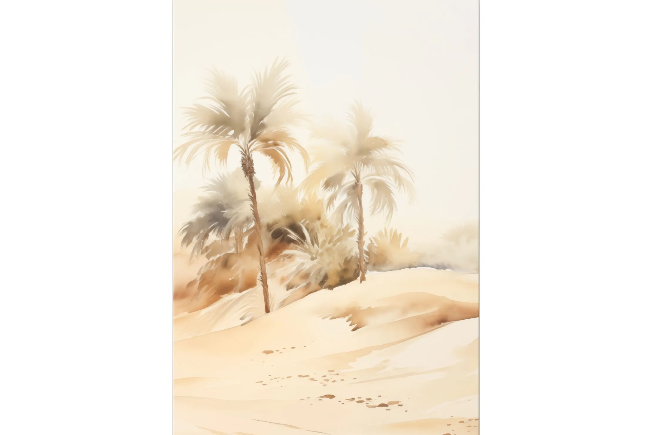 Glasschilderij Palm Dust