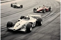 Glasschilderij Race Track