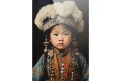 Glasschilderij Traditional Child
