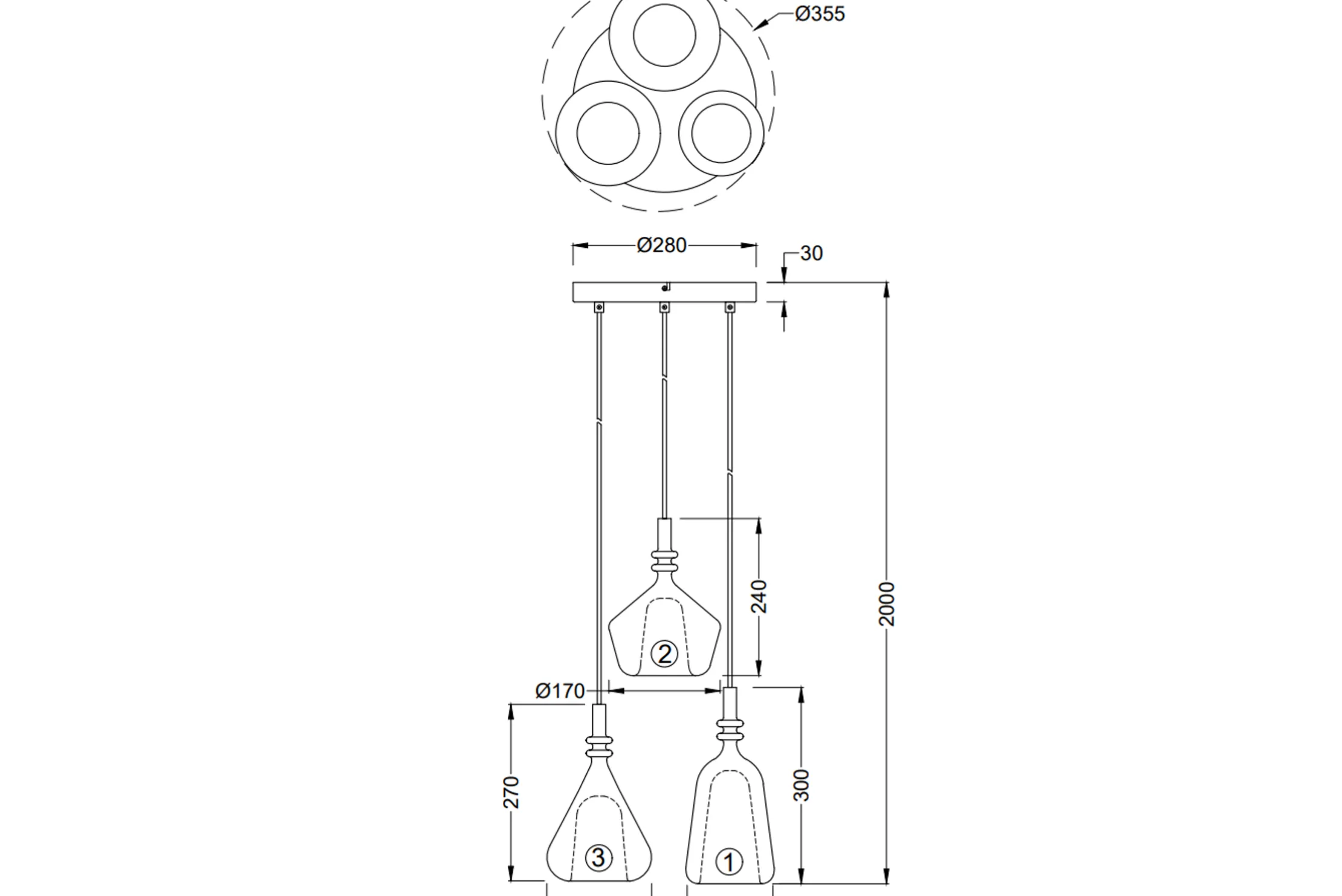Hanglamp Aldea
