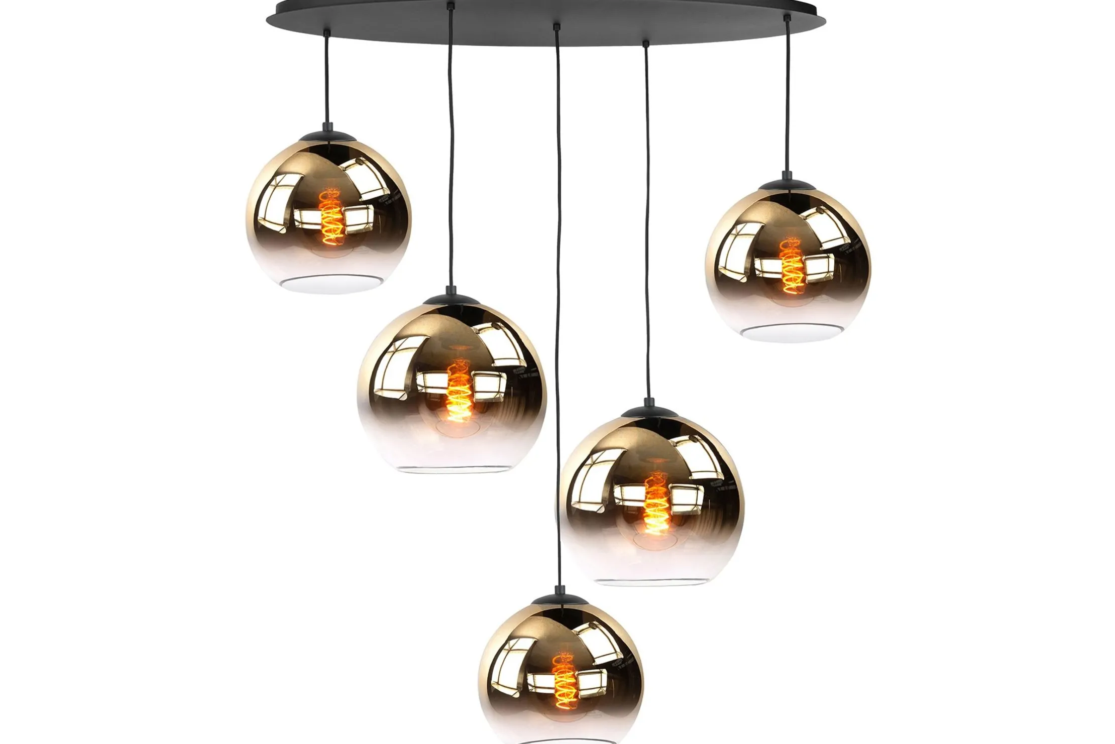 Hanglamp Amberglas Fantasy Ovaal