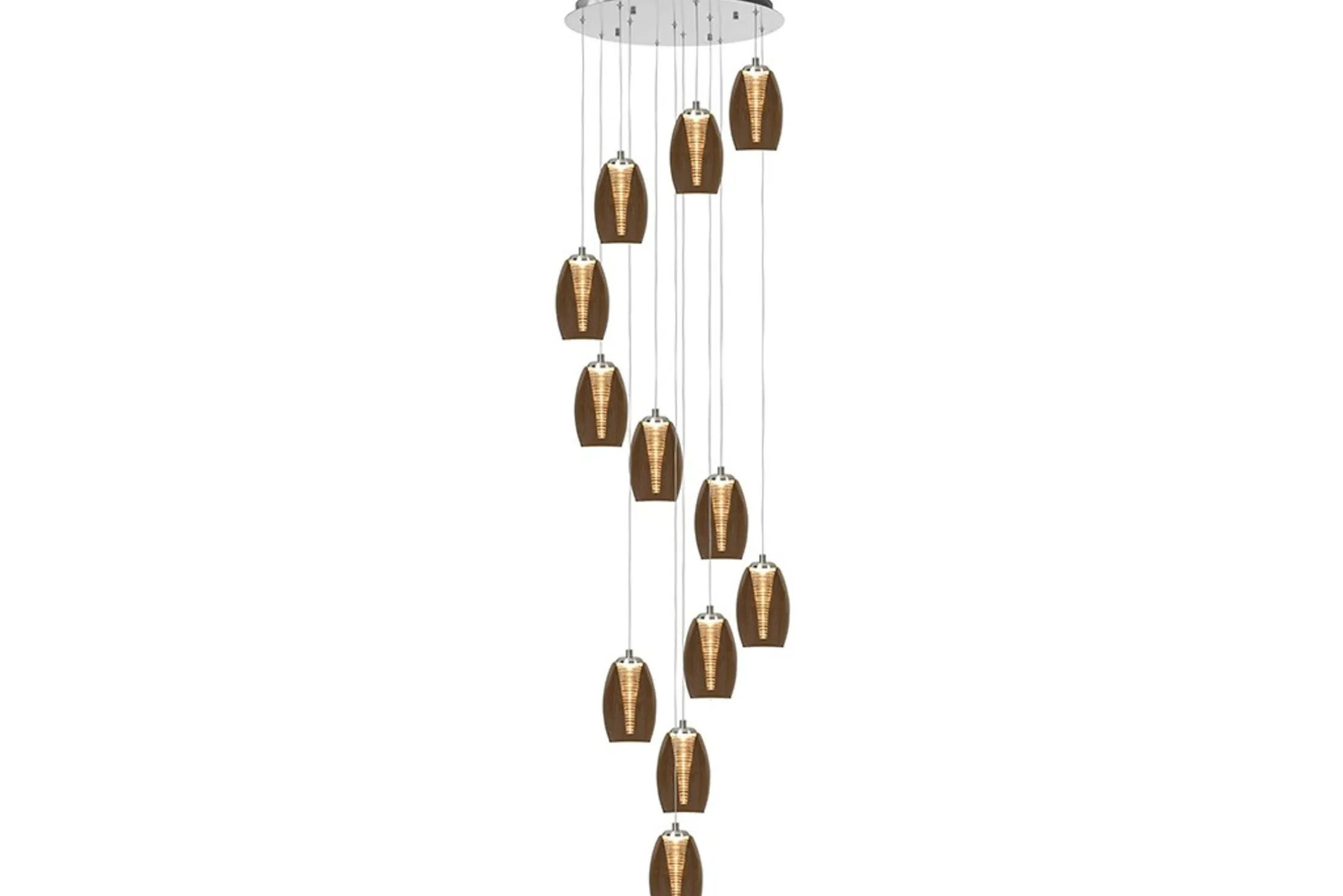 Hanglamp Amberglas Nebula