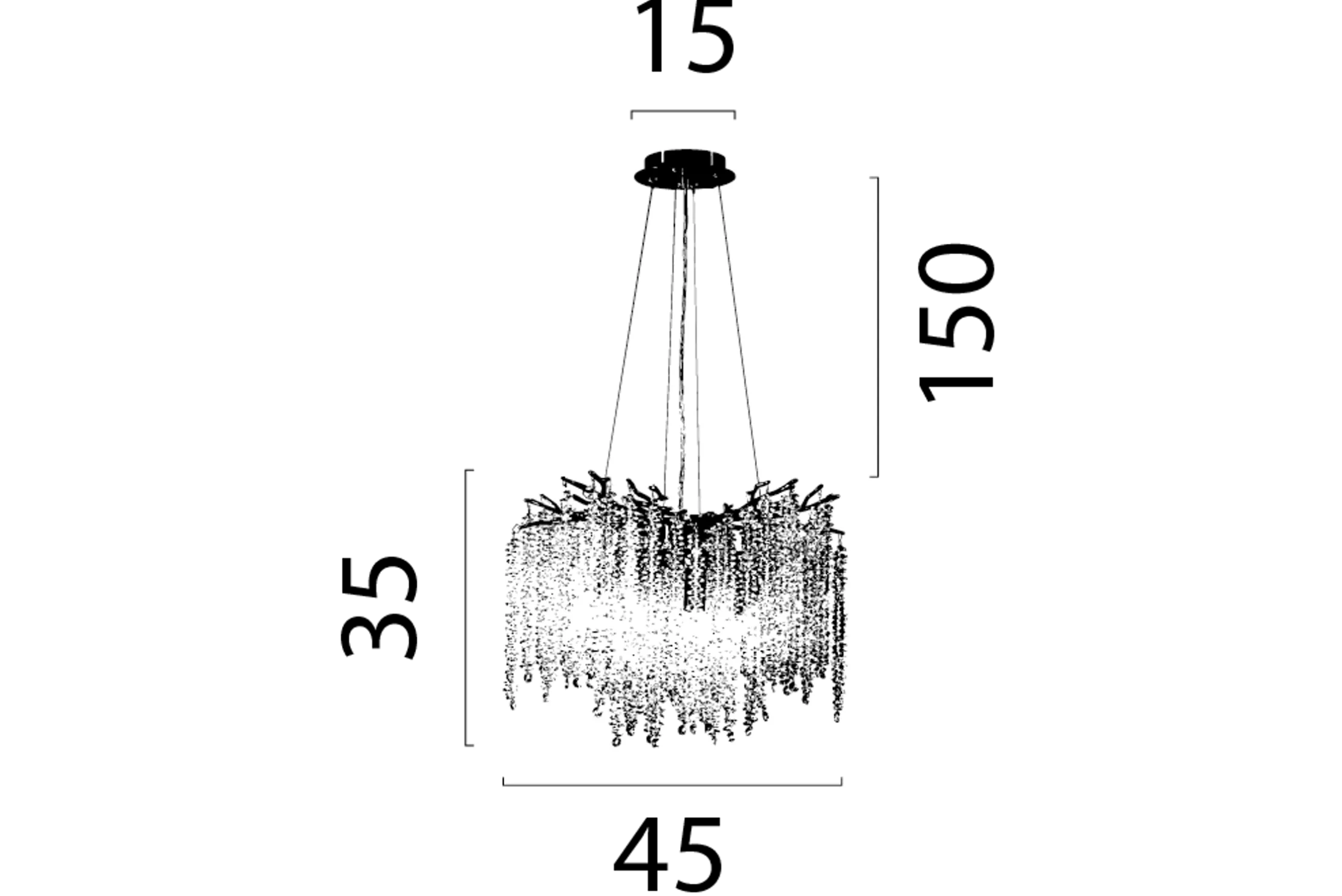 Hanglamp 2450-02-60 Baroc