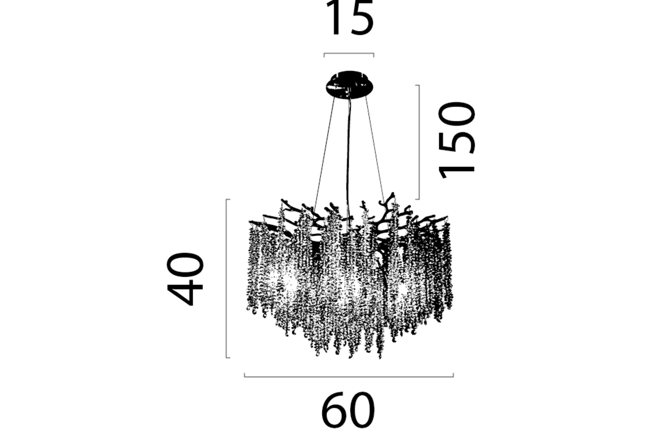 Hanglamp 2450-02-60 Baroc