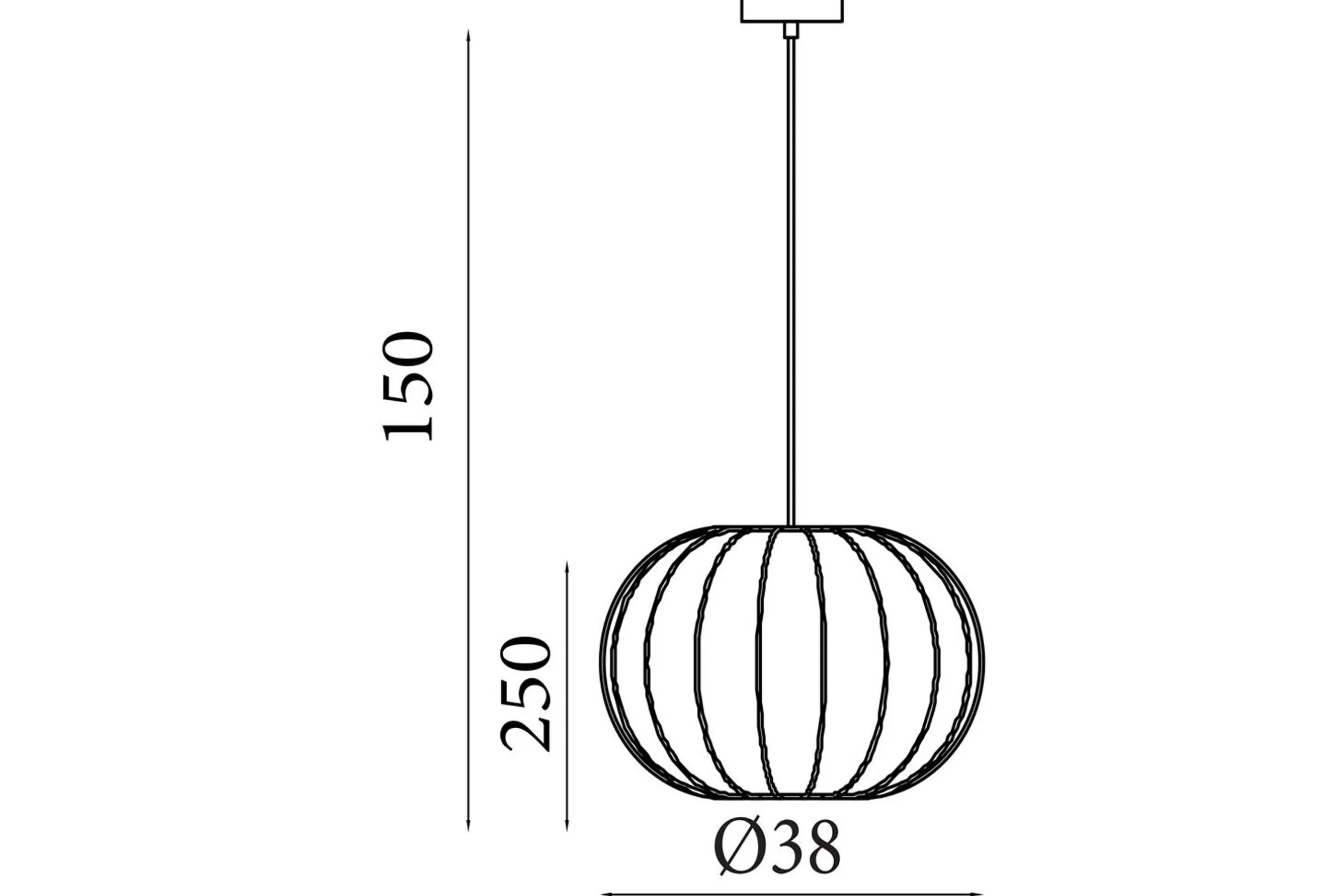 Hanglamp 52850BKRadiant