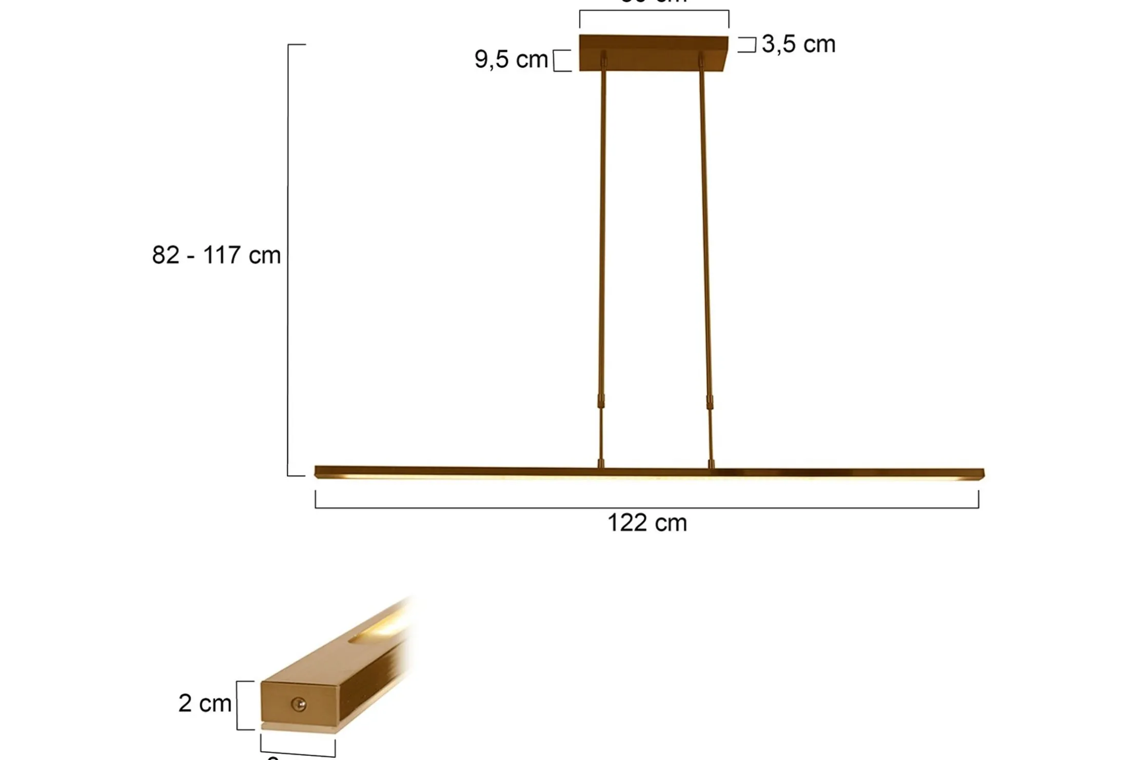 Hanglamp 1482BR Zelena