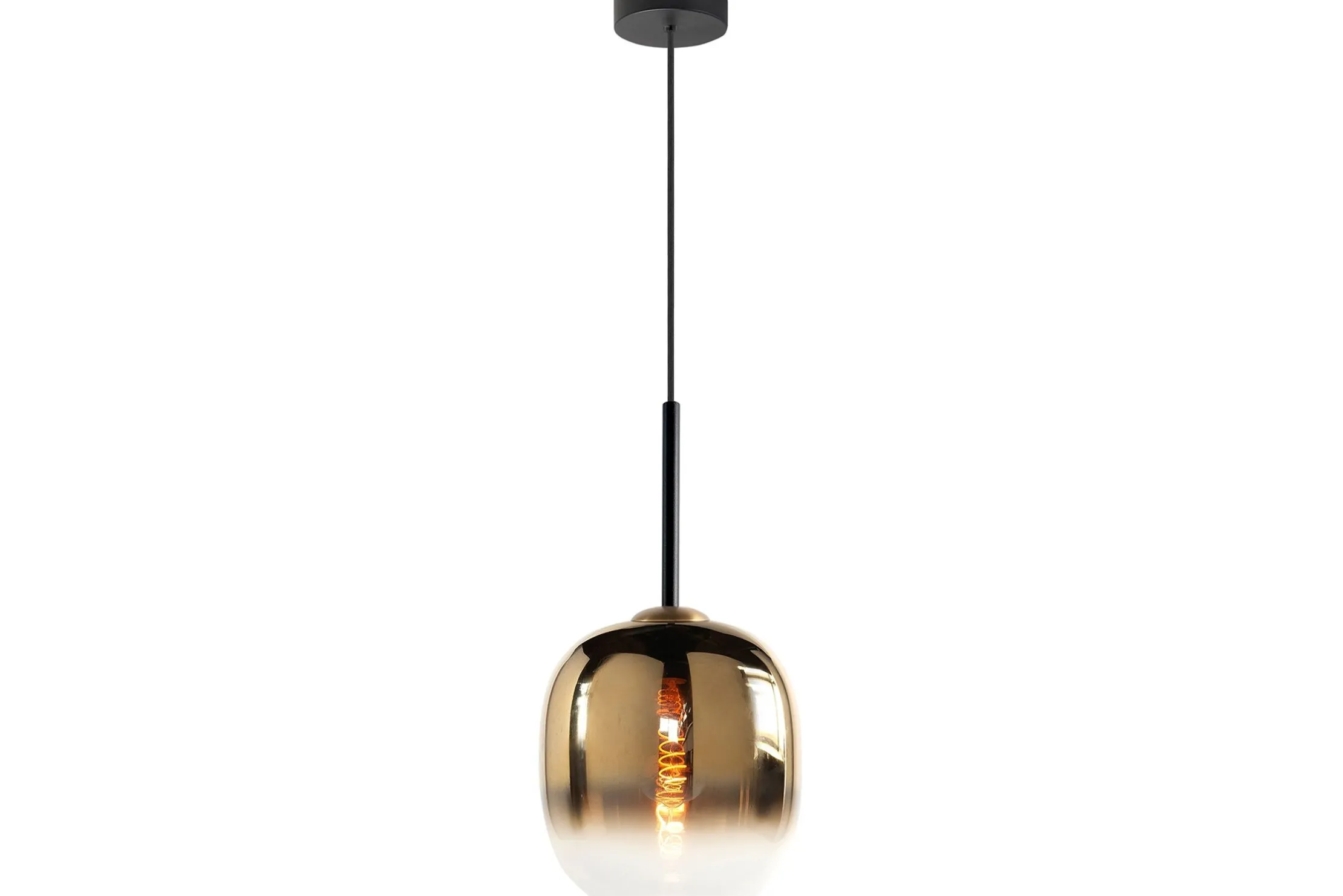 Hanglamp goudkleurig glas Bellini