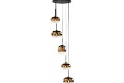 Hanglamp goudkleurig glas Bellini