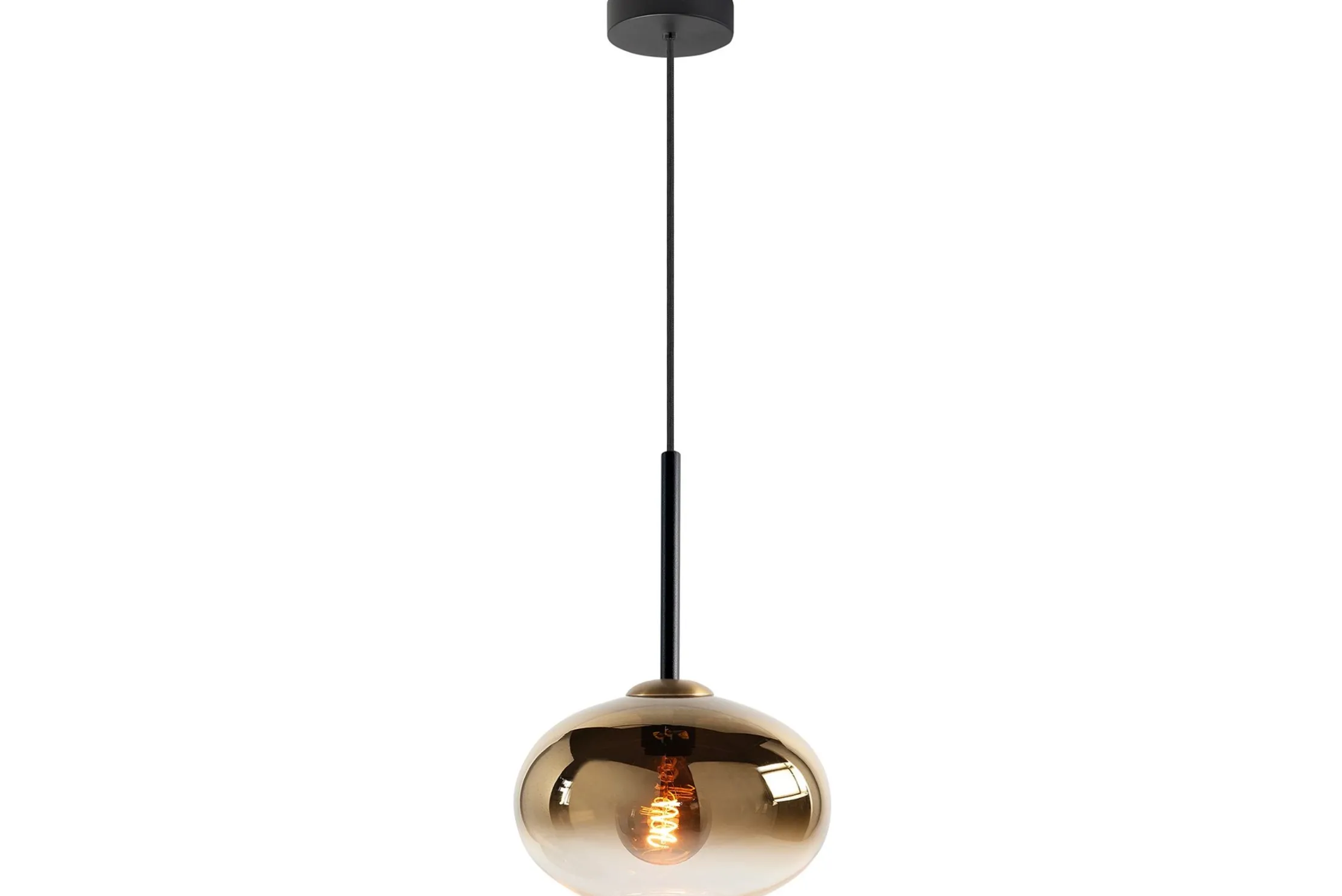 Hanglamp goudkleurig glas Bellini