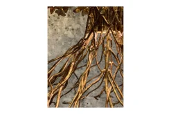 Hanglamp LB039/9+1 ambachtelijk brons Aix | Leclercq & Bouwman