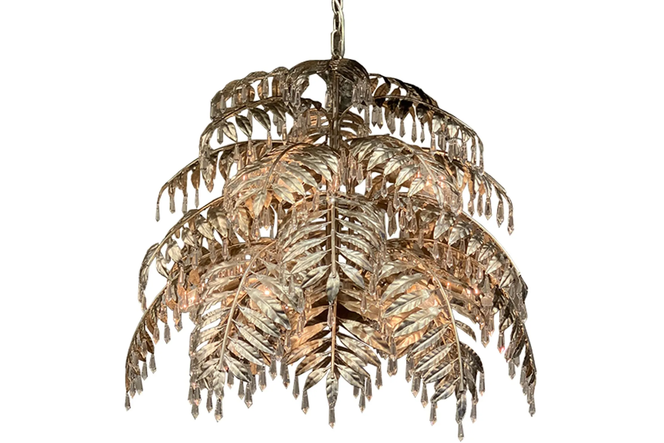 Hanglamp LB023/9 ambachtelijk zilver Bellagio | Leclercq & Bouwman